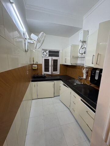 Kitchen in 2 BHK Builder Floor at Greater Kailash I – for Rent