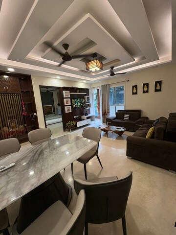 Living Room in 3 BHK Apartment at Freedom Fighters Enclave – for Rent