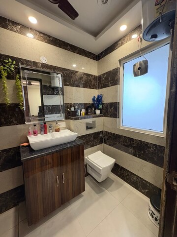 Bathroom in 3 BHK Apartment at Freedom Fighters Enclave – for Rent