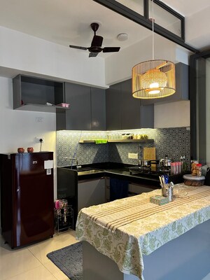 Kitchen in 1 BHK Apartment at Lodha Crown Quality Homes, Majiwada – for Rent