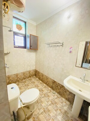 Bathroom in 2 BHK Builder Floor at Unitech Infospace, Sector 21 – for Rent