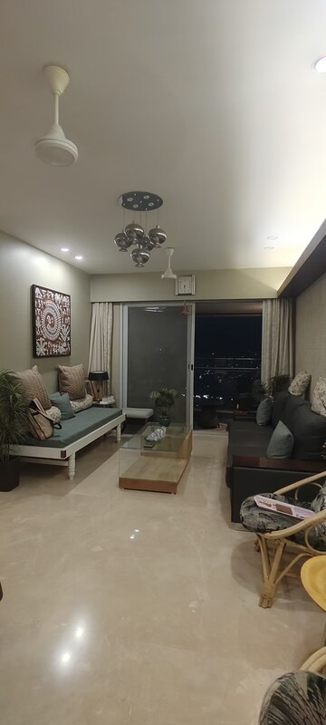 Living Room in 3 BHK Apartment at DB Woods, Goregaon East – for Rent