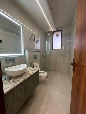 Bathroom in 3 BHK Builder Floor at Chattarpur – for Rent