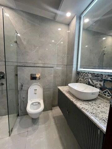 Bathroom in 3 BHK Builder Floor at Chattarpur – for Rent