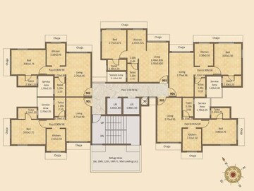 Floor Plan in 1 BHK Apartment at Haware Grand Edifice, Malad East – for Rent