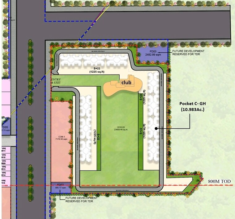 Master Plan, m3m-gic 3 Bedroom 1909 Sq.Ft. Apartment In Manesar Sector 9 Gurgaon 9565910