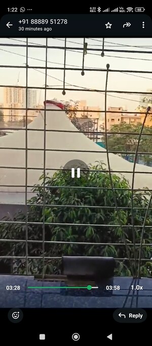 Balcony in 2 BHK Apartment at Nisarg Srushti, Wakad – for Rent