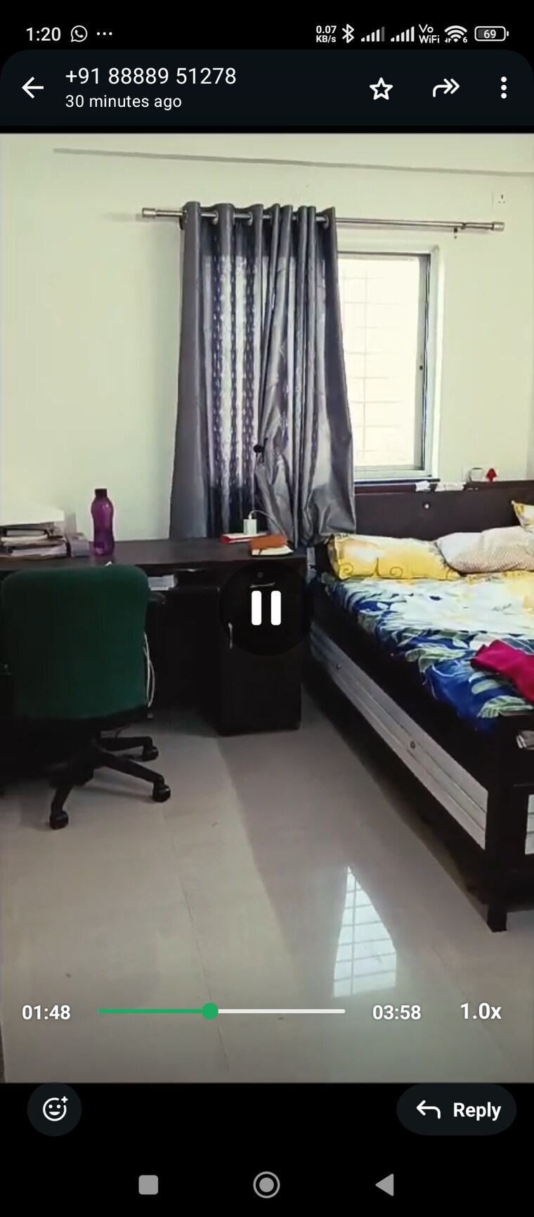 Master Bedroom, nisarg-srushti 2 Bedroom 780 Sq.Ft. Apartment In Wakad Pune 9565907
