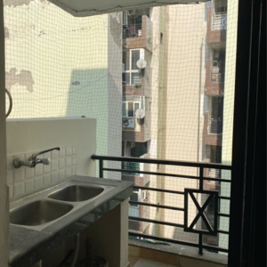 Balcony in 3 BHK Apartment at Maya Garden City, Nagla Road – for Rent