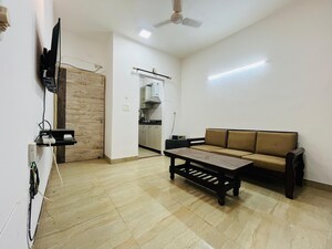 Living Room in 1 BHK Apartment at Freedom Fighters Enclave – for Rent