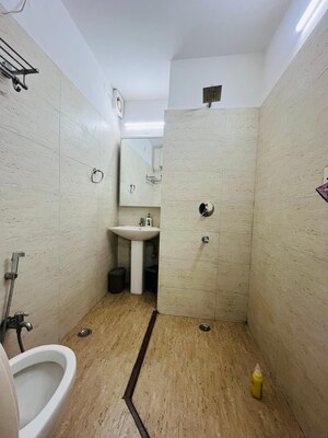 Bathroom in 1 BHK Apartment at Freedom Fighters Enclave – for Rent