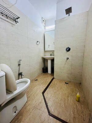 Bathroom in 1 BHK Apartment at Freedom Fighters Enclave – for Rent