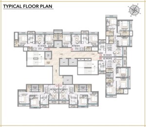 Floor Plan in 2 BHK Apartment at Shree Avneesh Imperium, Mulund East – for Sale