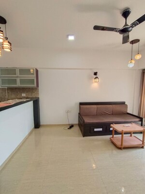 Living Room in 1 BHK Apartment at Lodha Belmondo, Gahunje – for Rent