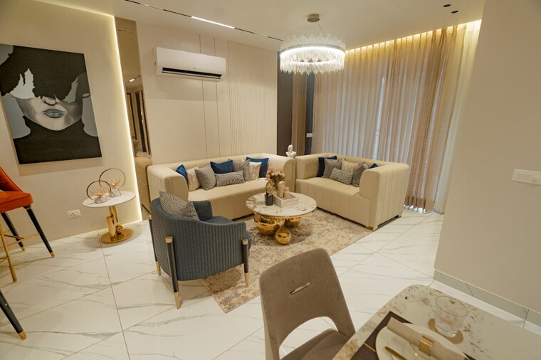 Living Room, urban-the-zirk 3 Bedroom 1905 Sq.Ft. Apartment In Nabha Zirakpur 9566141