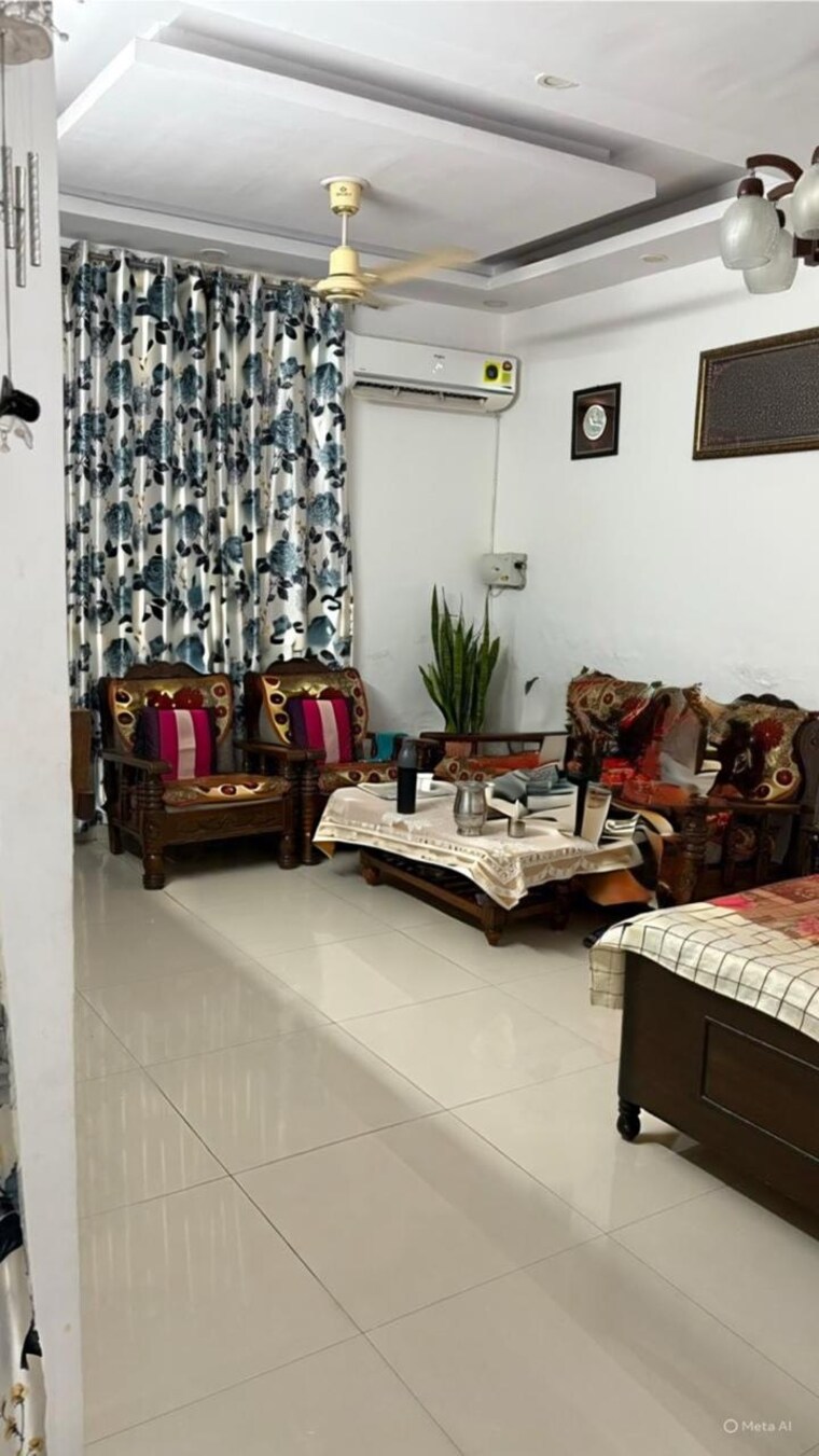 Living Room, akj-novel-valley 3.5 Bedroom 1650 Sq.Ft. Villa In Sector 16b Greater Noida Greater Noida 9566337