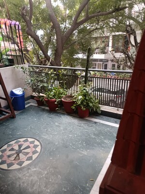 Balcony in 2 BHK Builder Floor at Jangpura – for Rent