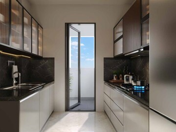 Kitchen in 2.5 BHK Apartment at Shapoorji Pallonji Joyville Celestia, Hadapsar – for Sale