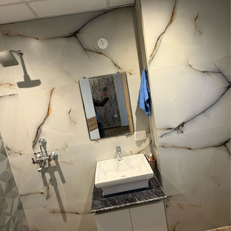 Bathroom, oxirich-avenue 3 Bedroom 1761 Sq.Ft. Apartment In Ahinsa Khand 2 Ghaziabad 9567124