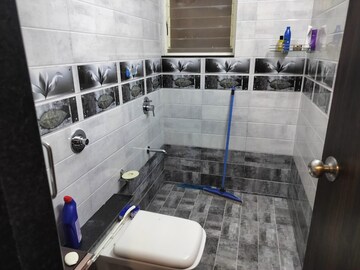 Bathroom in 2 BHK Apartment at Sai Aura Ville, Bavdhan – for Rent