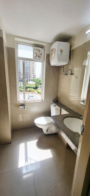 Bathroom in 3 BHK Apartment at Emaar Palm Hills, Sector 77 – for Rent