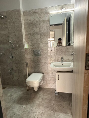 Bathroom in 2 BHK Apartment at Kanakia Levels, Malad East – for Rent