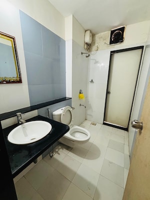 Bathroom in 1 BHK Apartment at Paranjape Blue Ridge, Hinjewadi – for Rent
