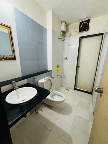 Bathroom in 1 BHK Apartment at Paranjape Blue Ridge, Hinjewadi – for Rent
