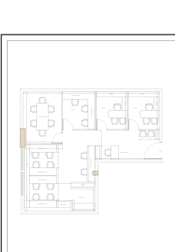 Floor Plan, primarc-chambers Commercial Office Space 1400 Sq.Ft. In Em Bypass Kolkata 9567683