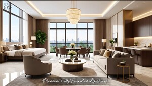 Living Room in Studio Apartment at Sector 27c – for Sale