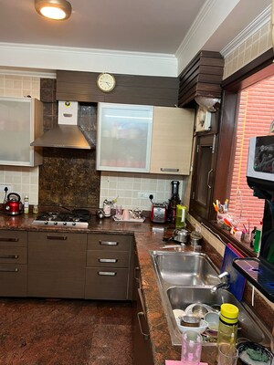 Kitchen in 3 BHK Apartment at Kailash Colony – for Sale