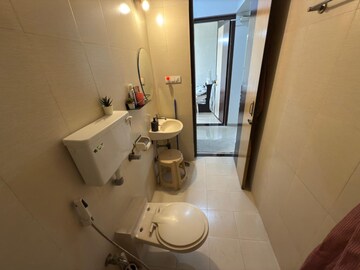 Attached Bathroom in 3 BHK Apartment at Vastu Tower, Malad West – for Rent