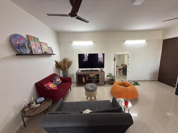 Living Room in 3 BHK Apartment at Vastu Tower, Malad West – for Rent