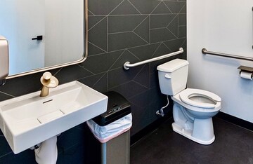 Bathroom in  Office Space at Sahar Plaza, Andheri East – for Rent