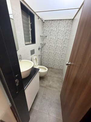 Bathroom in 3 BHK Apartment at Lodha Woods, Kandivali East – for Rent