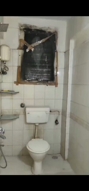 Bathroom in 3 BHK Apartment at Galaxy Heights, Goregaon West – for Rent