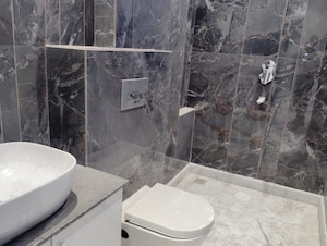 Bathroom in 2 BHK Builder Floor at Paschim Vihar – for Rent