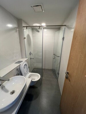 Bathroom in 4 BHK Apartment at Lodha Aura, Wadala – for Rent