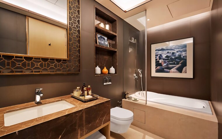 Attached Bathroom, lokhandwala-infrastructure-minerva 3 Bedroom 2005 Sq.Ft. Apartment In Mahalaxmi Mumbai 9569663