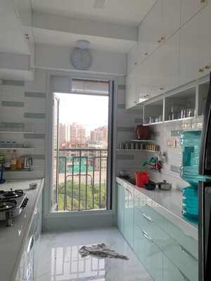 Kitchen in 2 BHK Apartment at H Rishabraj Park Vistas, Borivali West – for Sale