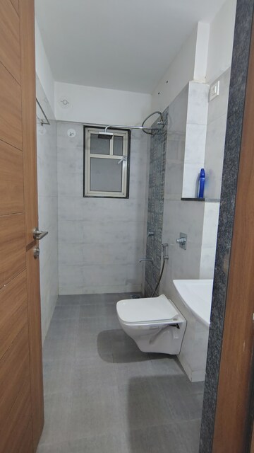 Bathroom in 2 BHK Apartment at Shivam 19 Grand West, Thergaon – for Rent