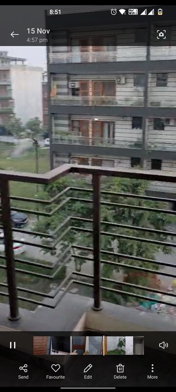 Balcony in 2 BHK Builder Floor at Parklands, Sector 85 – for Rent
