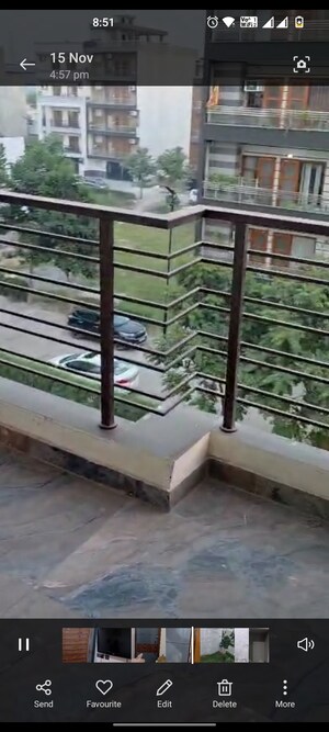 Balcony in 2 BHK Builder Floor at Parklands, Sector 85 – for Rent