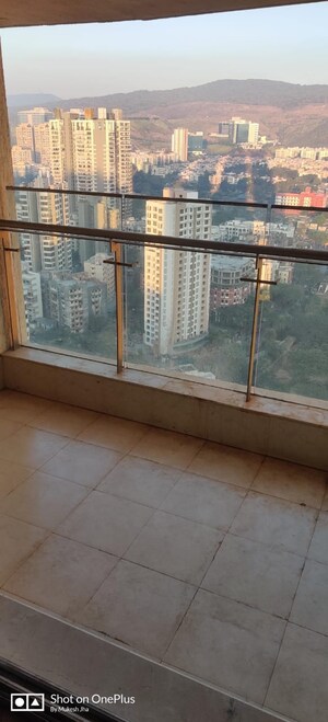 Balcony in 3 BHK Apartment at DB Woods, Goregaon East – for Rent