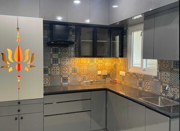 Kitchen in 3 BHK Apartment at Rajapushpa Provincia, Narsingi – for Rent