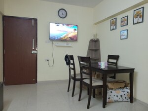 Living Room in 1 BHK Apartment at Atlanta Enclave, Shilphata – for Rent