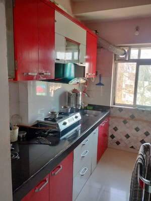 Kitchen in 1 BHK Apartment at Atlanta Enclave, Shilphata – for Rent