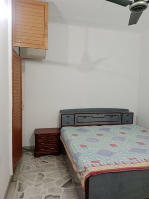 Bedroom in 1.5 BHK Builder Floor at Sector 13 – for Rent