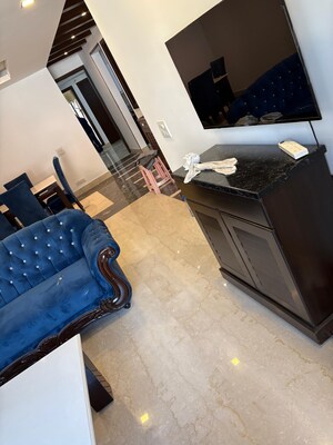 Living Room in 3 BHK Builder Floor at Greater Kailash I – for Rent