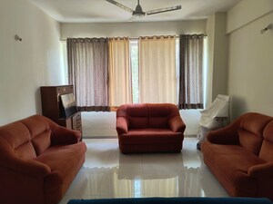 Living Room in 3 BHK Apartment at Prasun Adara, Kharadi – for Rent